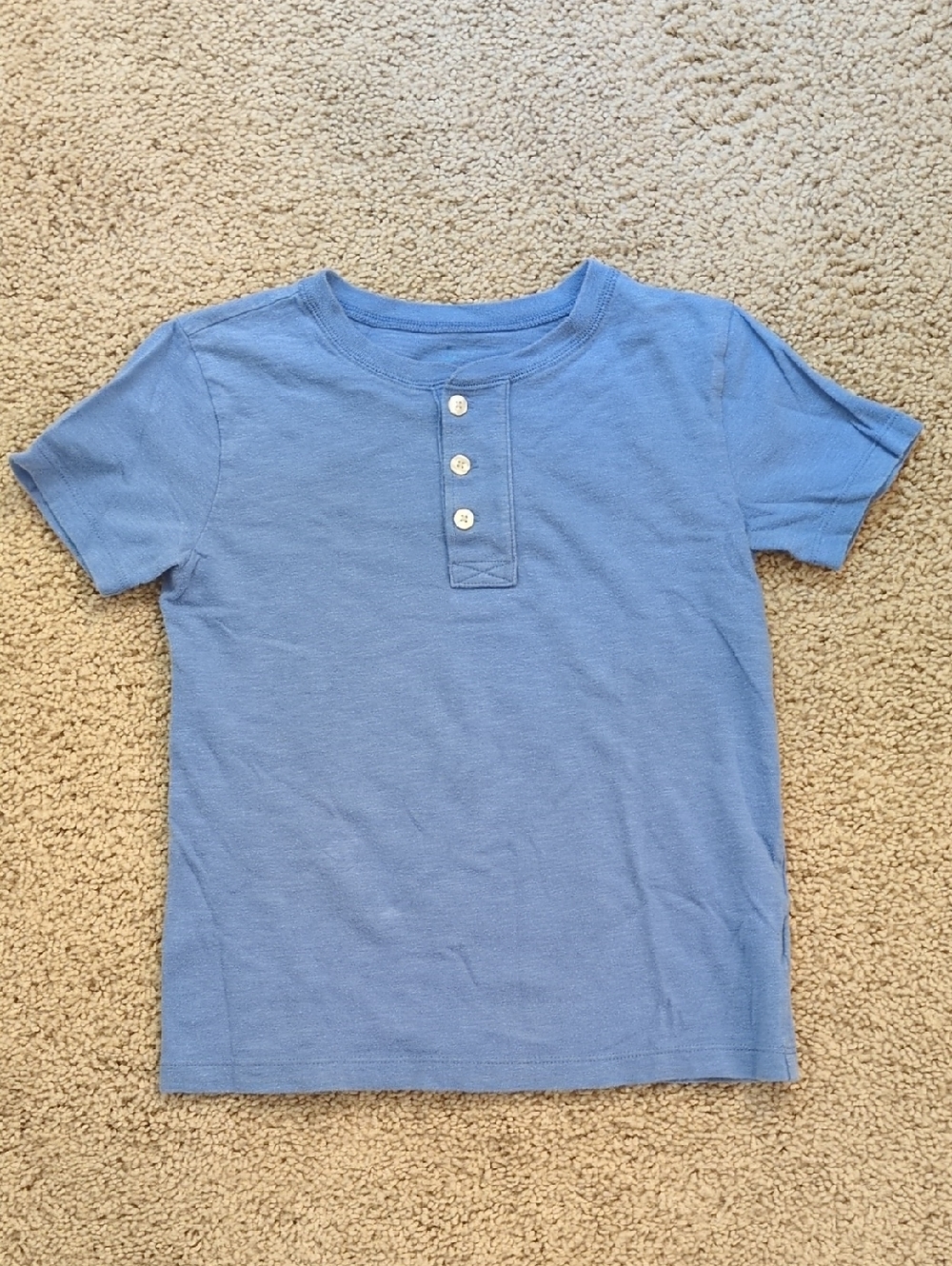 Crewcuts Light Blue Short-Sleeve Henley Tee